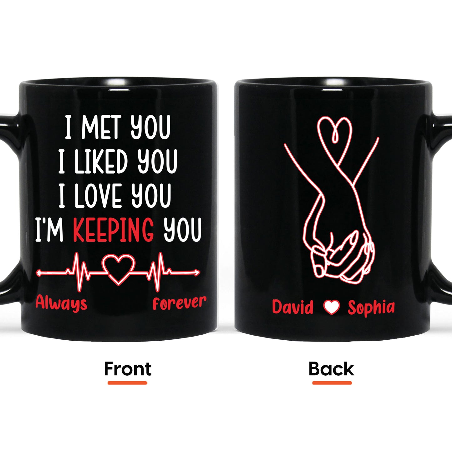 I Met You, I Liked You, I Love You - Personalized Mug