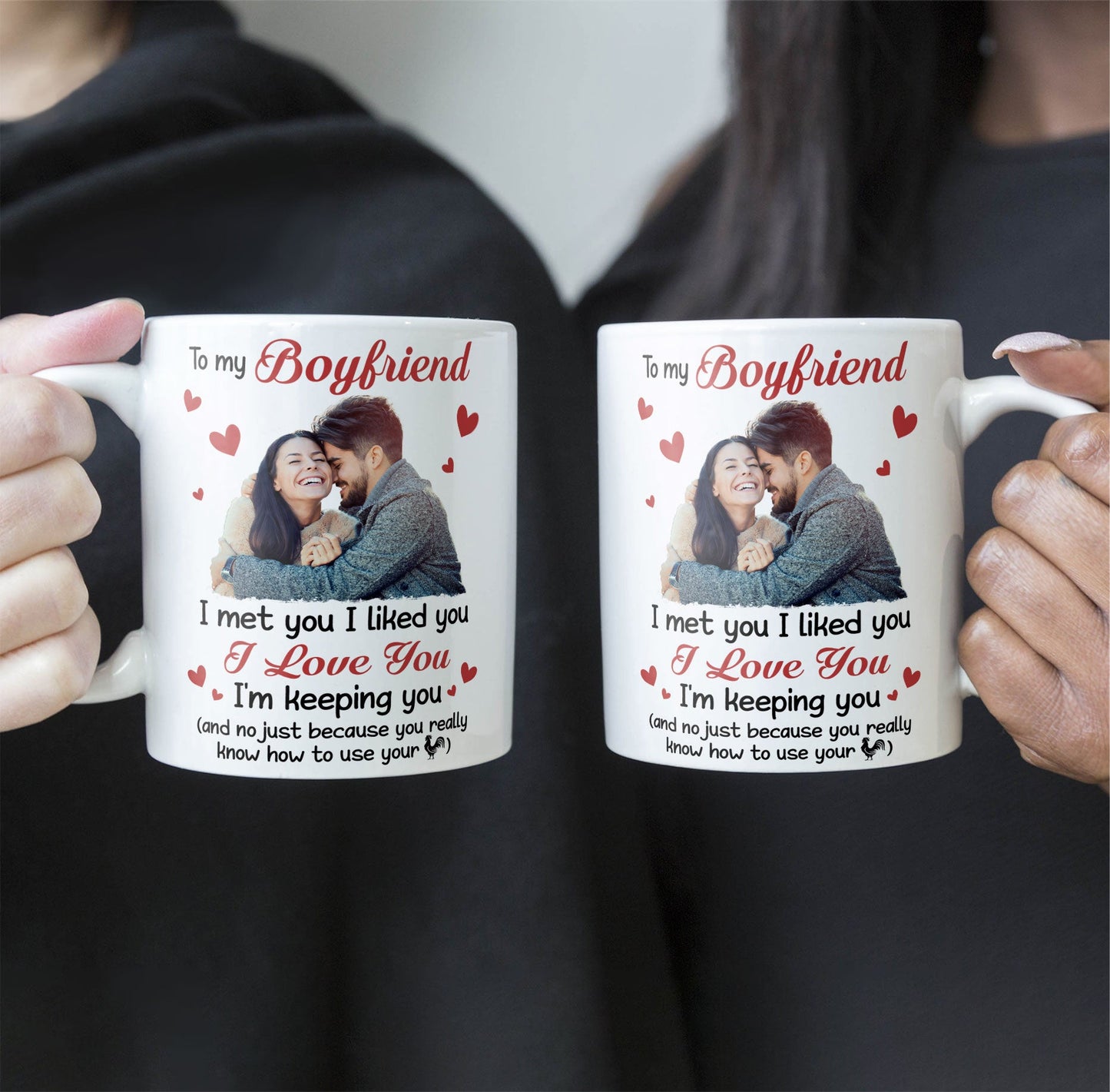 I Met You, I Liked You, I Love You - Personalized Photo Mug