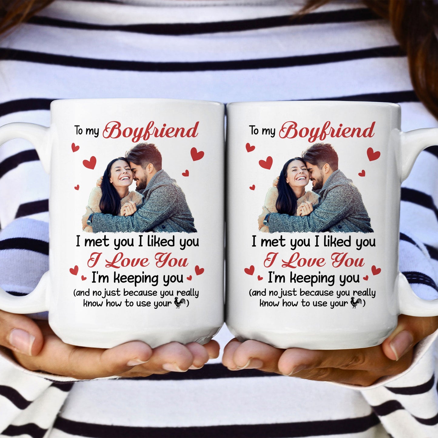 I Met You, I Liked You, I Love You - Personalized Photo Mug