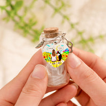 I Miss You - Dog Memorial - Personalized Pet Fur Memorial Jar