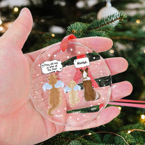 I Miss You For Loss Of Pets, Dogs, Cats Lovers - Personalized Glass Ornament