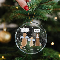 I Miss You For Loss Of Pets, Dogs, Cats Lovers - Personalized Glass Ornament