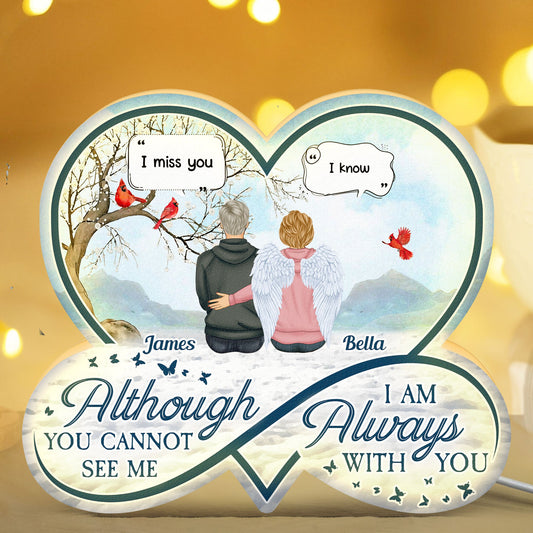 I Miss You I'm Always With You - Personalized Light Box