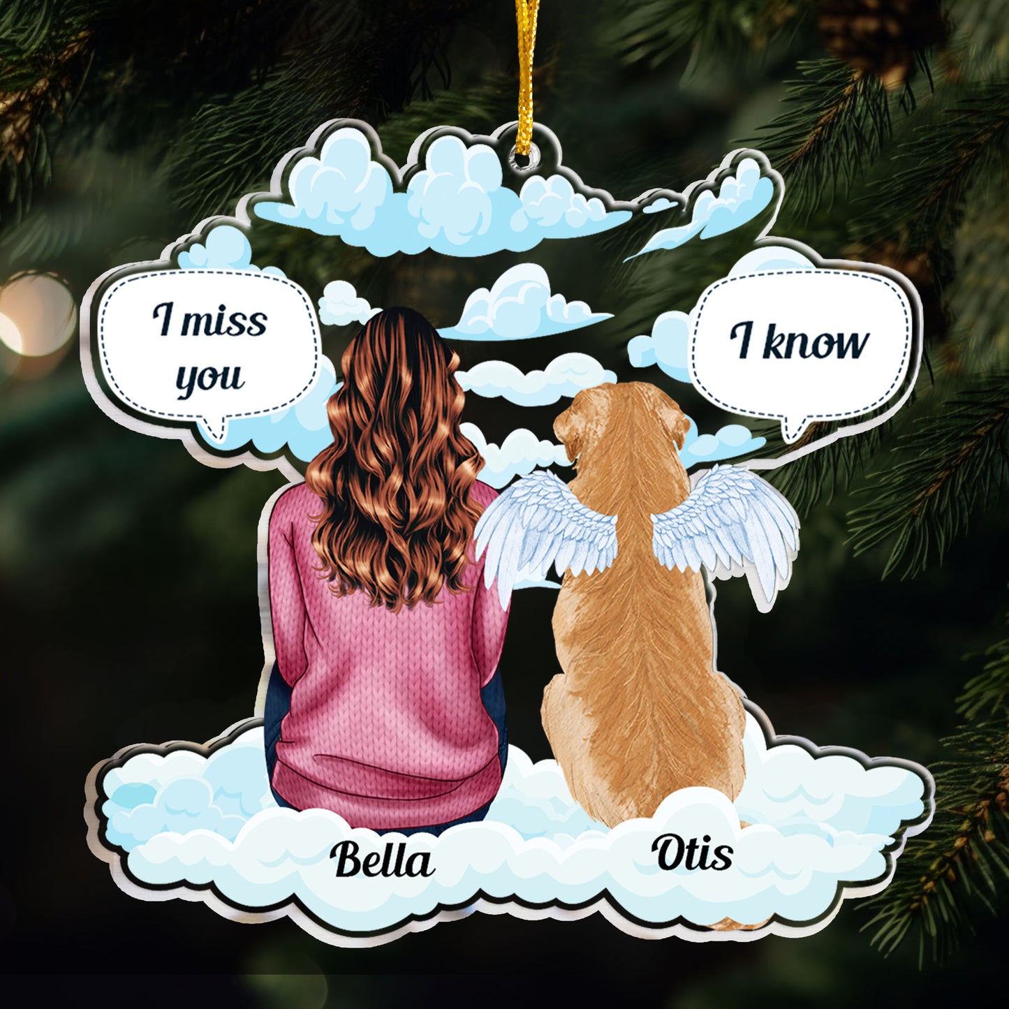 I Miss You - Personalized Acrylic Ornament