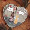 I Miss You - Personalized Heart Shaped Ceramic Ornament