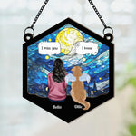 I Miss You- Pet Memorial - Personalized Window Hanging Suncatcher Ornament