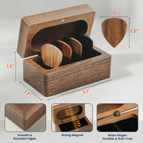 I Pick You - Personalized Wooden Guitar Pick Box
