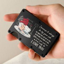 I Promise To Always Be By Your Side - Personalized Metal Card Holder