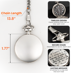 I Promise To Always Be By Your Side - Personalized Pocket Watch