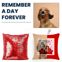 I Promise To Always Be By Your Side - Personalized Sequin Pillow