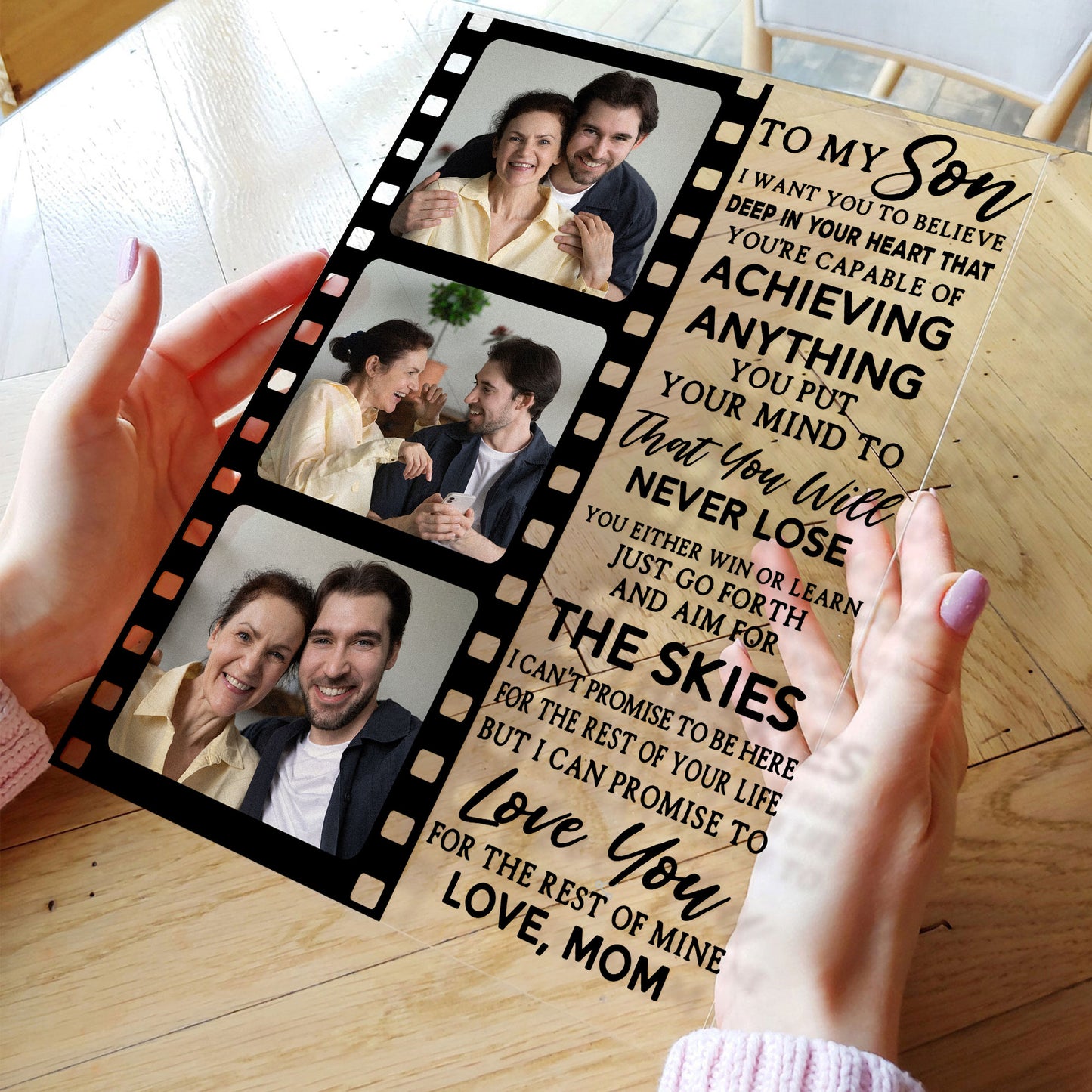 I Promise To Love You For The Rest Of Mine - Personalized Acrylic Photo Plaque