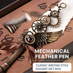 I Read To Escape Time And I Write To Create It - Feather Pen Set With Custom Card