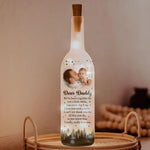 I Really Love You Daddy New Dad Gift - Personalized Photo Bottle Lamp