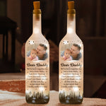 I Really Love You Daddy New Dad Gift - Personalized Photo Bottle Lamp