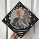I Remembered Who Was Watching - Personalized Photo Graduation Cap Topper