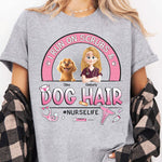 I Run On Scrubs And Dog Hair Nurse Gift - Personalized Shirt
