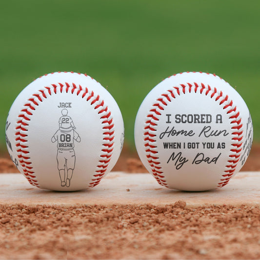 I Scored A Home Run - Personalized Engraved Baseball