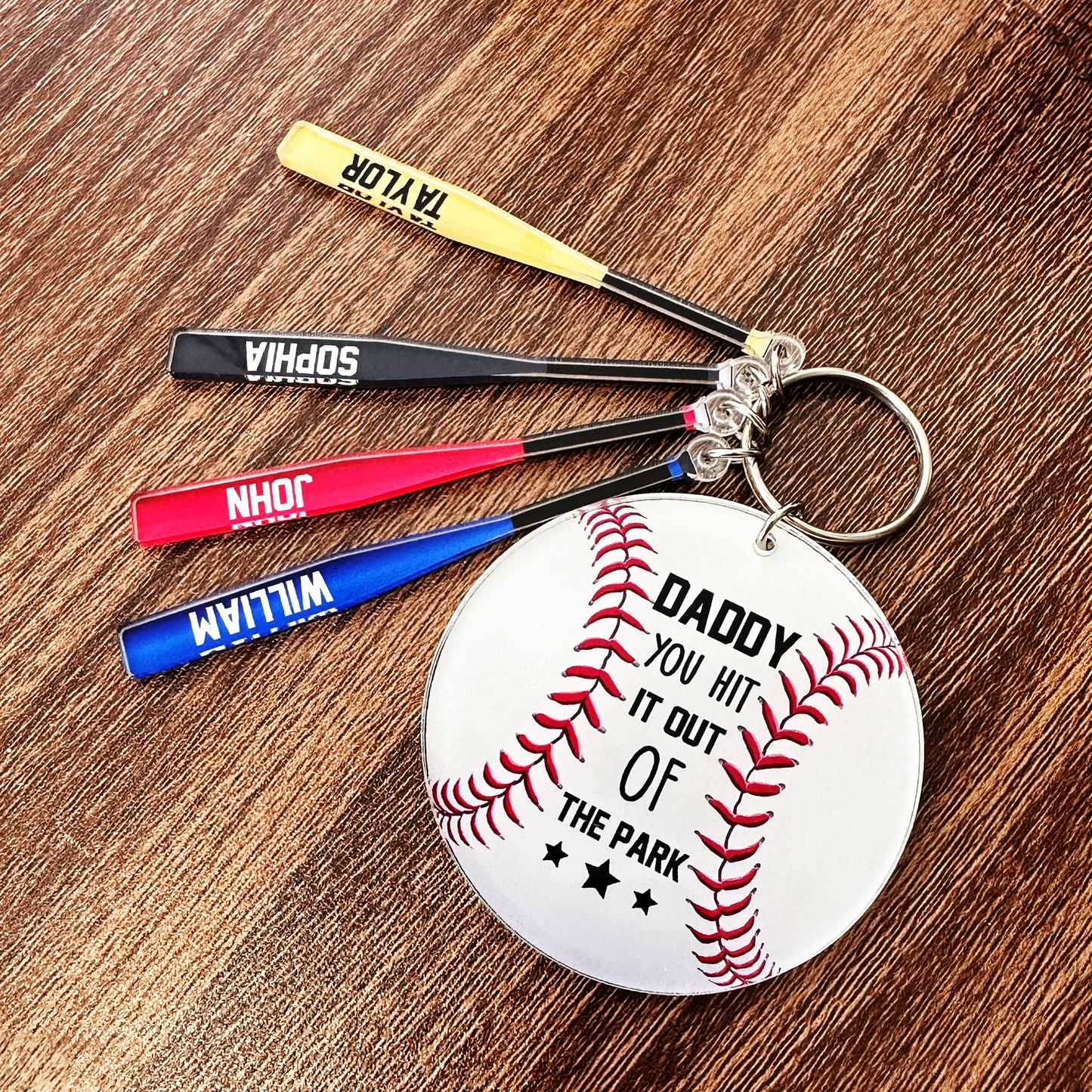 I Scored A Home Run - Personalized Keychain