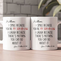 I Smile Because You're My Son-In-Law, Daughter-In-Law - Personalized Mug