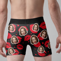I Sucked It I Licked It So It's Mine Naughty Gift For Him - Personalized Photo Men's Boxer Briefs