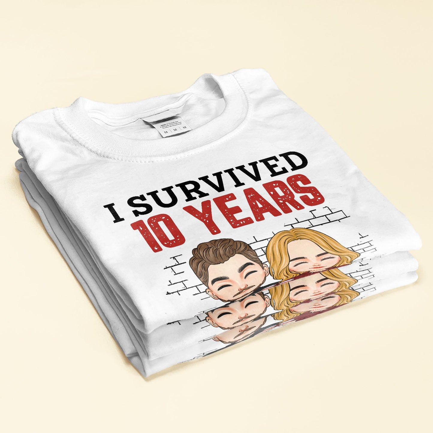 I Survived - Personalized Matching Couple Shirts