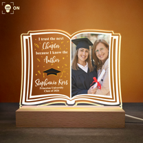 I Trust The Next Chapter Because I Know The Author - Personalized Photo LED Light