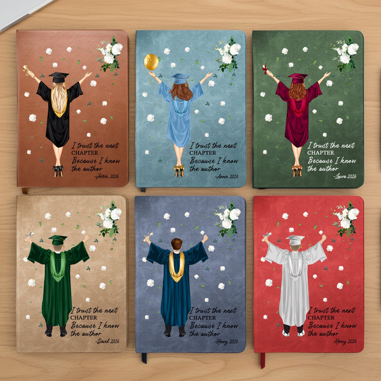 I Trust The Next Chapter - Personalized Leather Journal