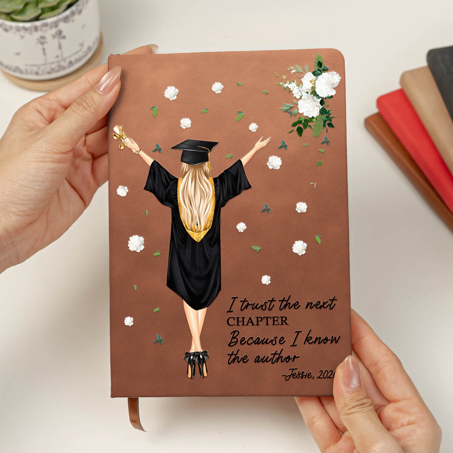 I Trust The Next Chapter - Personalized Leather Journal