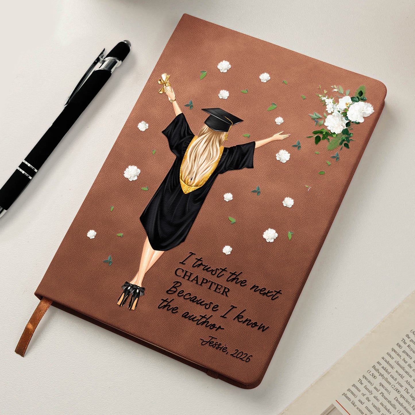 I Trust The Next Chapter - Personalized Leather Journal