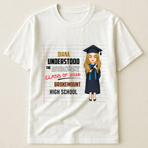 I Understood The Assignment - Personalized Shirt