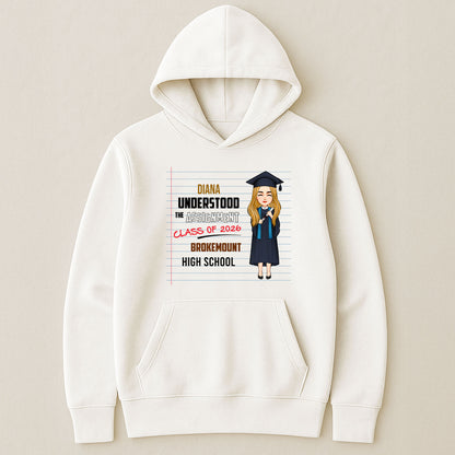 I Understood The Assignment - Personalized Shirt