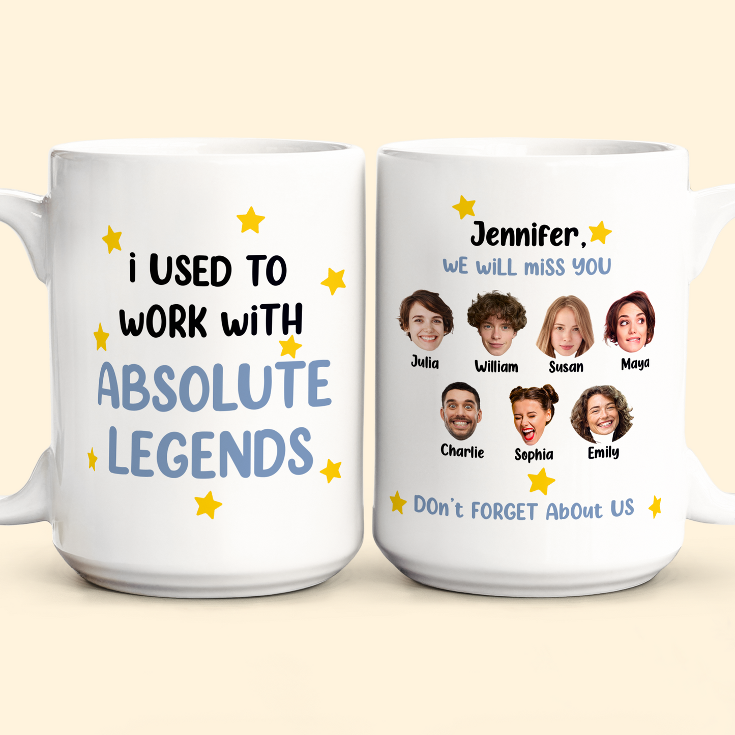 I Used To Work With Absolute Legends - Personalized Photo Mug