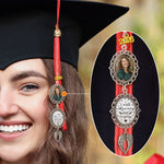 I Walk With You Today And Everyday - Custom Photo Graduation Tassel Charm
