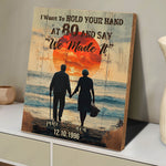 I Want To Hold Your Hand At 80 Say We Made It - Custom Wood Plaque