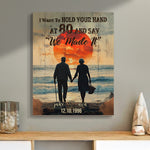 I Want To Hold Your Hand At 80 Say We Made It - Custom Wood Plaque