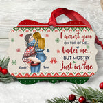 I Want You On Top Of Me - Personalized Alumium Ornament - Christmas Gift For Boyfriend, Husband