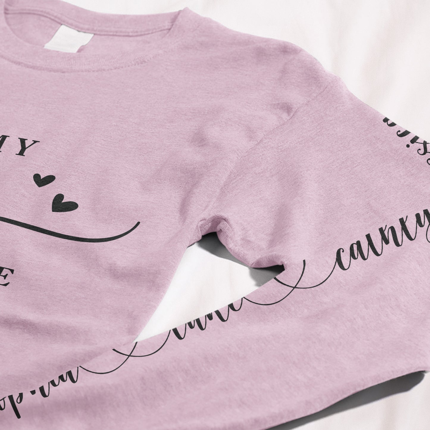 I Wear My Heart On My Sleeve - Custom Long Sleeve T-Shirt