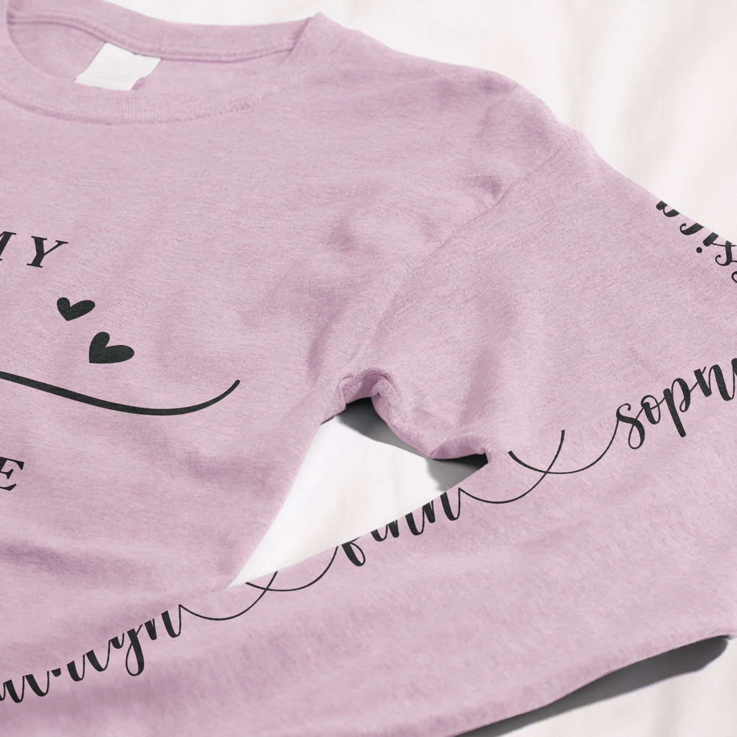 I Wear My Heart On My Sleeve - Custom Long Sleeve T-Shirt