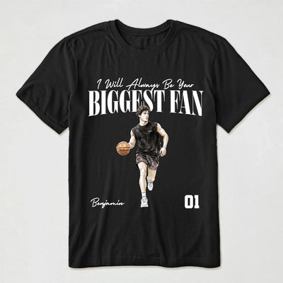 I Will Always Be Your Biggest Fan, Custom Photo, Watercolor Style - Personalized Shirt