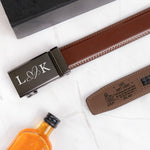 I Will Always Have Your Back - Personalized Leather Belt With Engraved Buckle