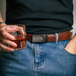 I Will Always Have Your Back - Personalized Leather Belt With Engraved Buckle