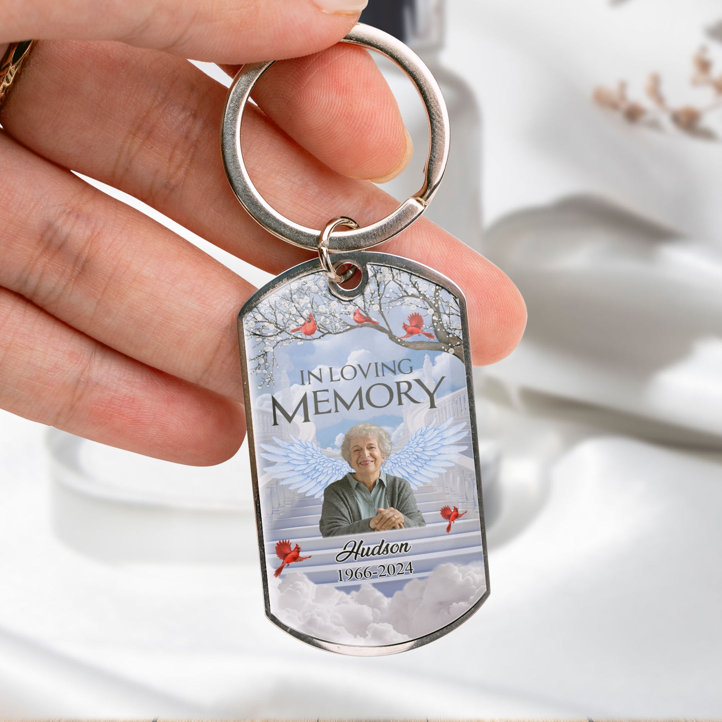 I Will Carry You With Me - Personalized Stainless Steel Photo Keychain