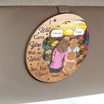 I Will Carry You With Me Pet Loss - Personalized Wooden Car Visor Clip