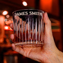 I Wined A Lot But I Mastered It - Personalized Engraved Whiskey Glass