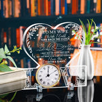 I Wish I Could Turn Back The Clock Anniversary Gift - Personalized Acrylic Desk Clock