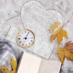 I Wish I Could Turn Back The Clock Anniversary Gift - Personalized Acrylic Desk Clock