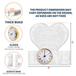 I Wish I Could Turn Back The Clock Anniversary Gift - Personalized Acrylic Desk Clock