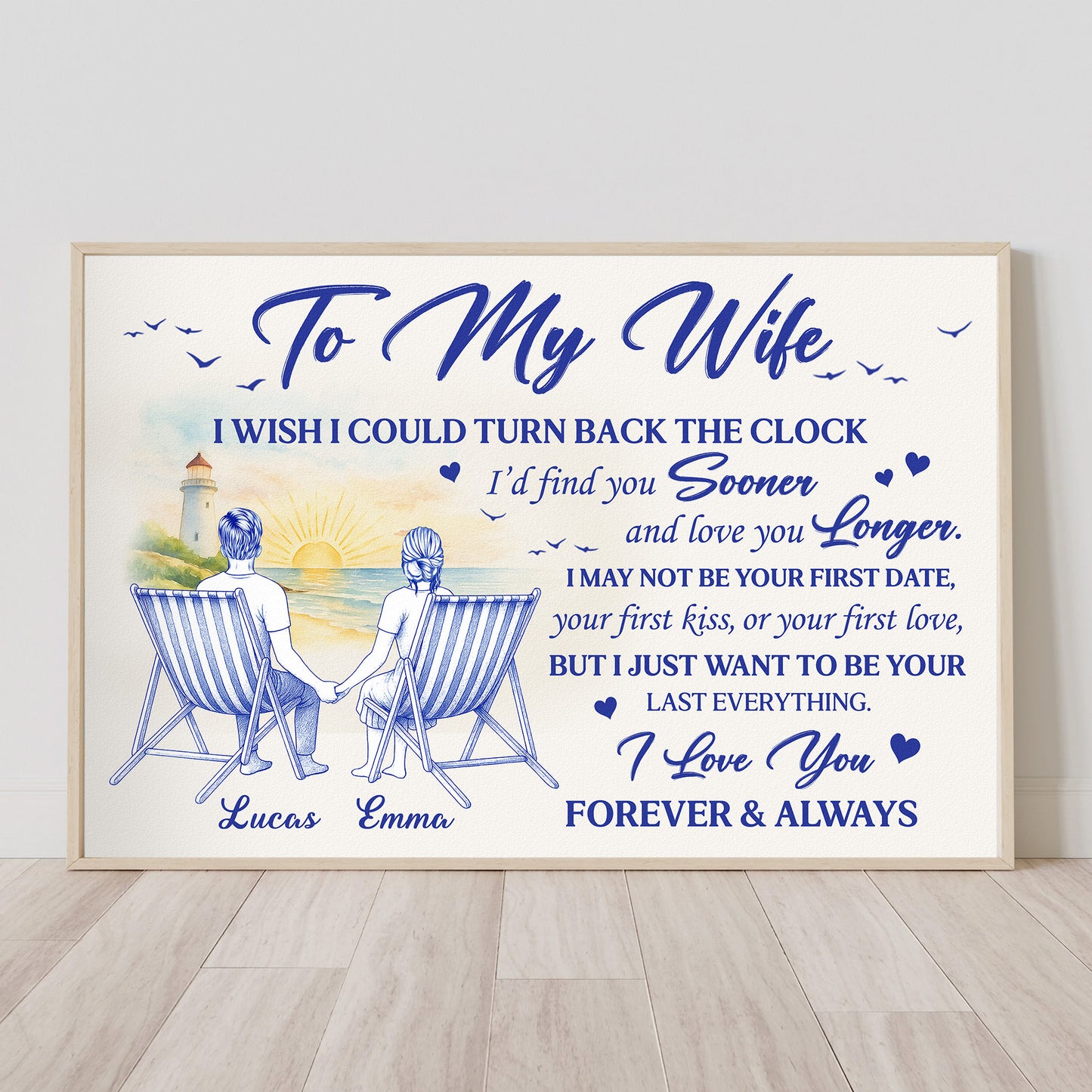 I Wish I Could Turn Back The Clock - Personalized Poster