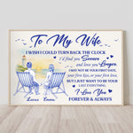 I Wish I Could Turn Back The Clock - Personalized Poster