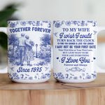 I Wish I Could Turn Back The Clock Toile De Jouy Couples - Personalized Mug